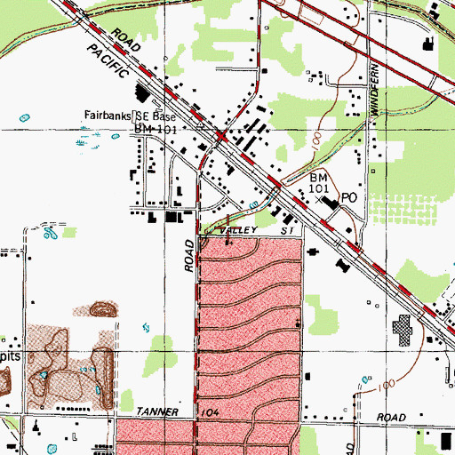 Topographic Map of Carverdale Missionary Baptist Church, TX