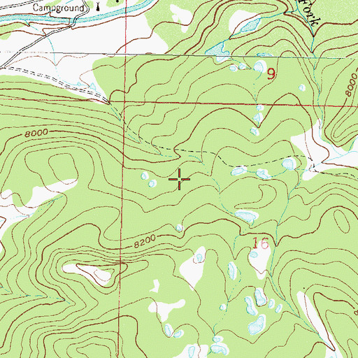 Topographic Map of Park Ditch, CO