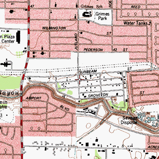 Topographic Map of Deliverance Missionary Baptist Church, TX