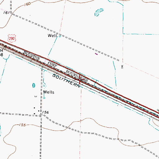 Topographic Map of Fairfield Baptist Church, TX