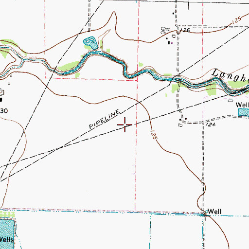 Topographic Map of Anchor Baptist Church, TX