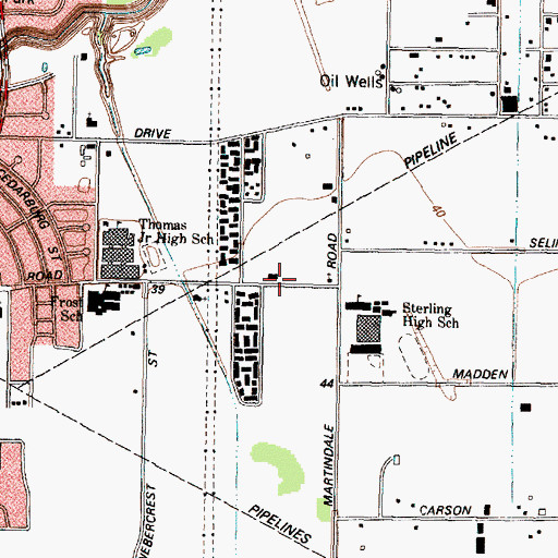 Topographic Map of Ark of Restitution Baptist Church, TX