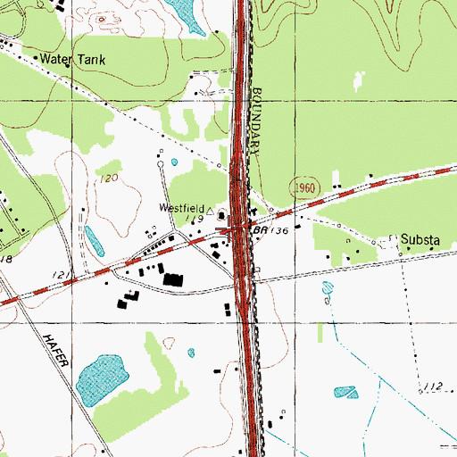 Topographic Map of Bammel Baptist Church, TX