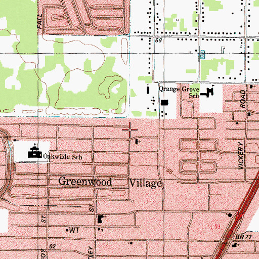 Topographic Map of Betania Baptist Mission Church, TX