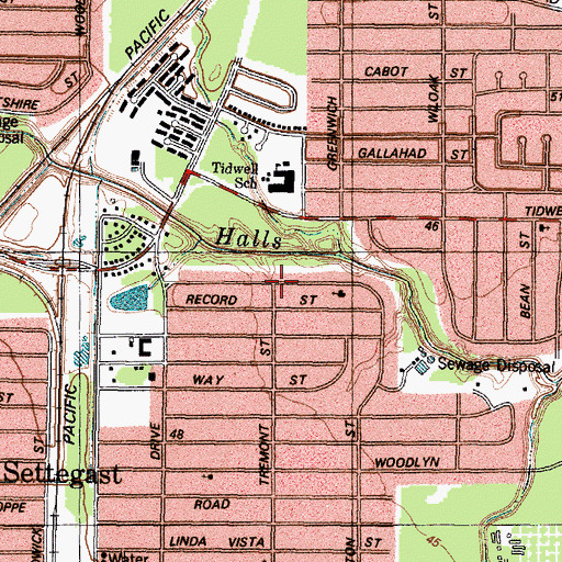 Topographic Map of Bible Refuge Temple Apostolic Church, TX