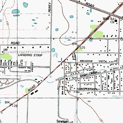 Topographic Map of Christ Apostolic Church, TX