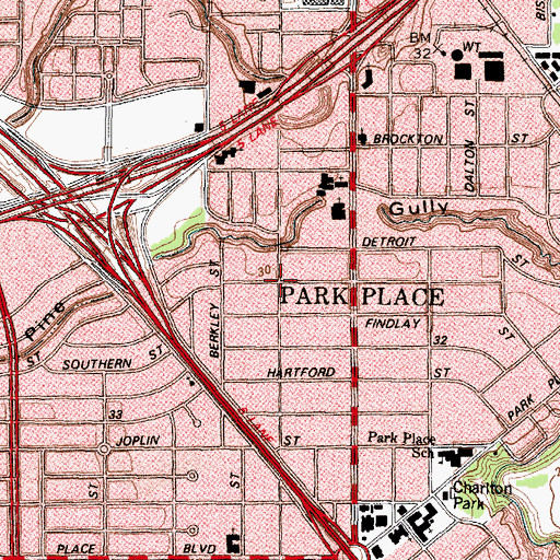 Topographic Map of Gulfgate Apostolic Church, TX