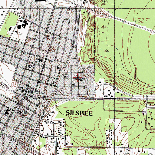 Topographic Map of Saint Johns Missionary Baptist Church, TX
