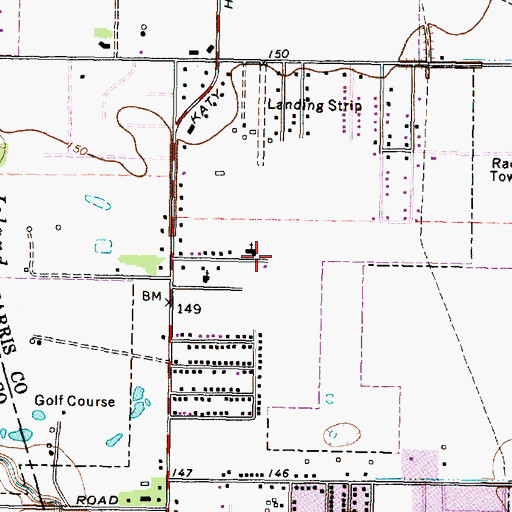 Topographic Map of Assembly of God in Katy Church, TX
