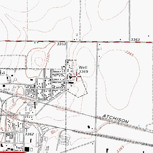 Topographic Map of La Primera Mexican Baptist Church, TX