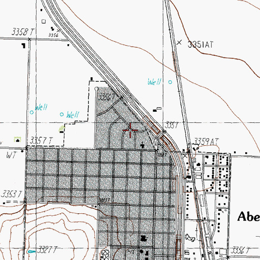 Topographic Map of North Side Baptist Church, TX