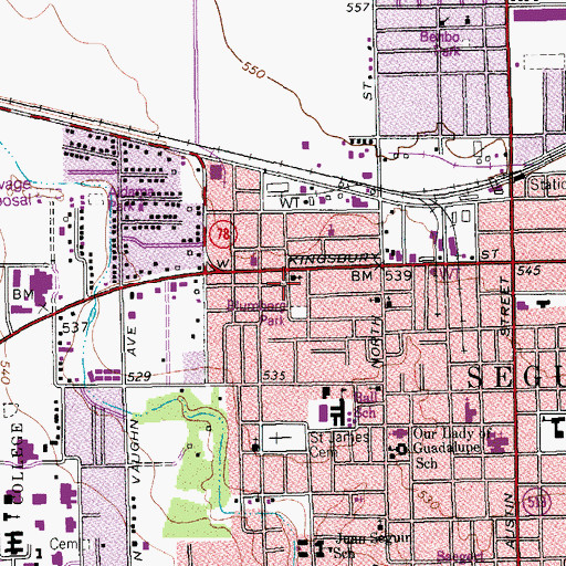 Topographic Map of Holy Temple Church of God in Christ, TX