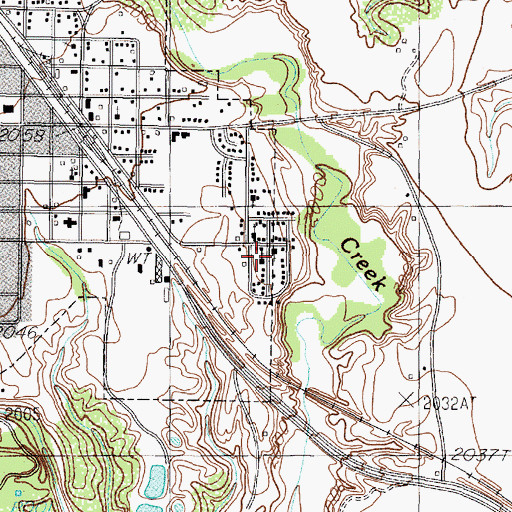 Topographic Map of New Mount Zion Baptist Church, TX