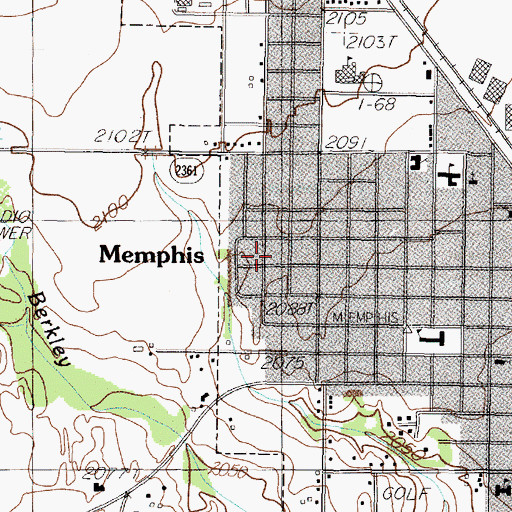 Topographic Map of Church Westside Fellowship, TX