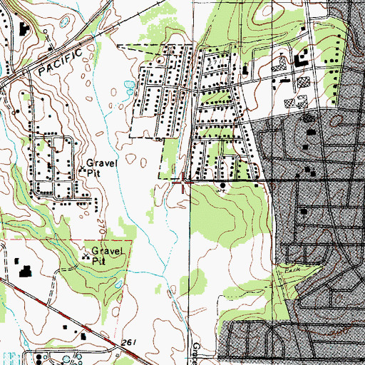 Topographic Map of Fellowship Church of God in Christ, TX