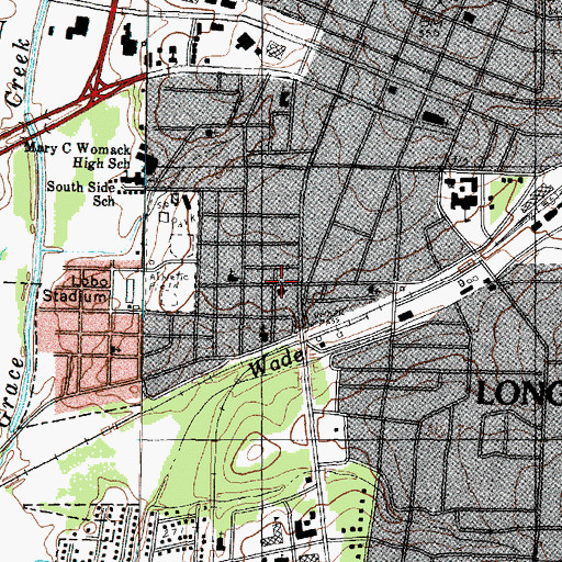 Topographic Map of McCabe United Methodist Church, TX