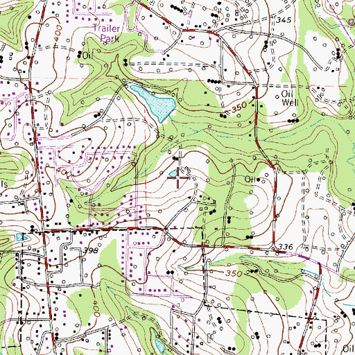 Topographic Map of Abundant Life Fellowship Church, TX
