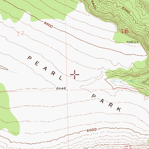 Topographic Map of Pearl Park, CO