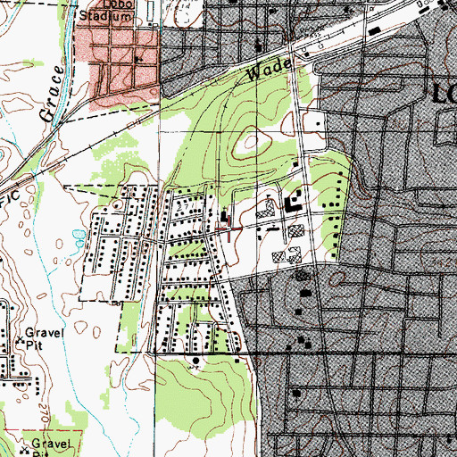 Topographic Map of Ware Acres Baptist Church, TX