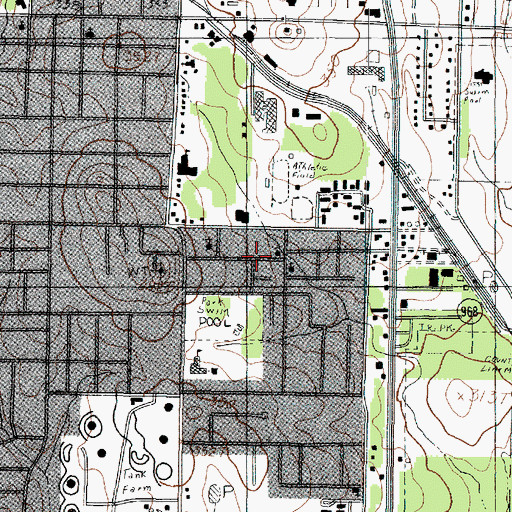 Topographic Map of Hayter Chappell Bethlehem Church of God and Christ, TX