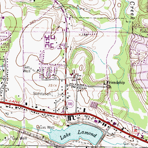 Topographic Map of New Horizon Church of God, TX