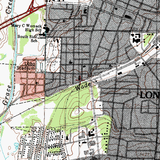 Topographic Map of Skinners Temple Church of God and Christ, TX