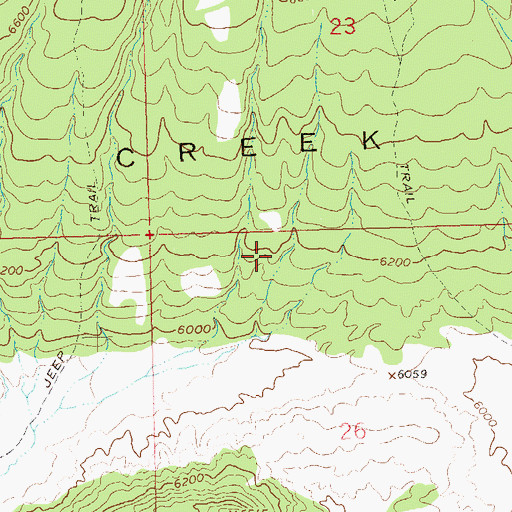 Topographic Map of Skull Creek Basin, CO