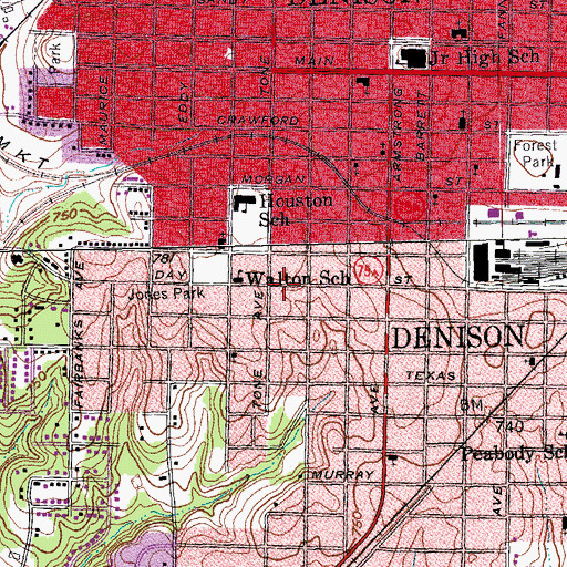 Topographic Map of New Hope Missionary Baptist Church, TX
