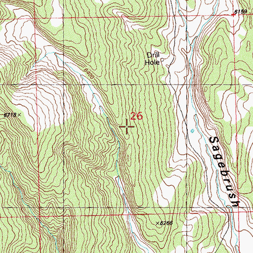 Topographic Map of Pinyon Ridge, CO