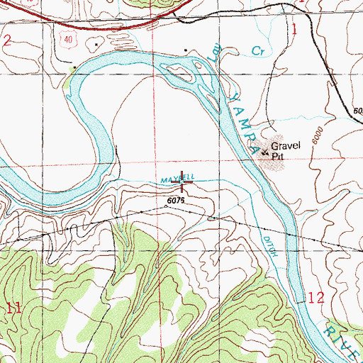 Topographic Map of Maybell Ditch, CO