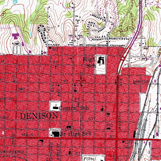 Topographic Map of Haven Chapel Methodist Church, TX