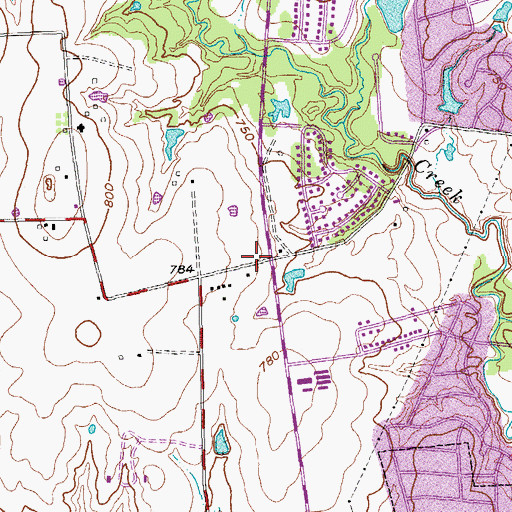 Topographic Map of The Church of Jesus Christ of Latter Day Saints Church - Sherman, TX