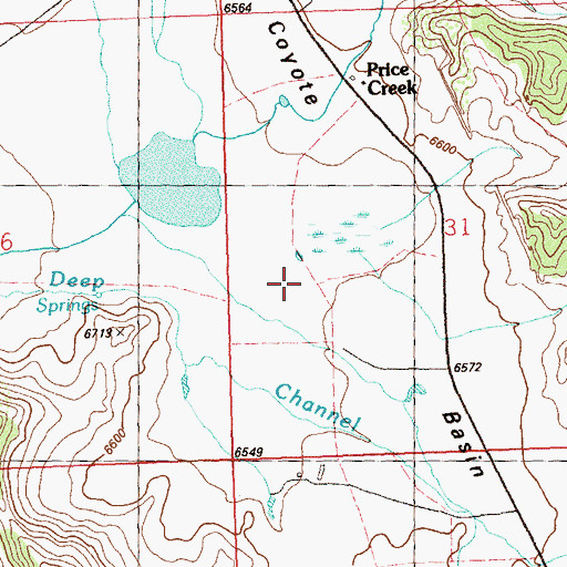 Topographic Map of Coyote Basin, CO