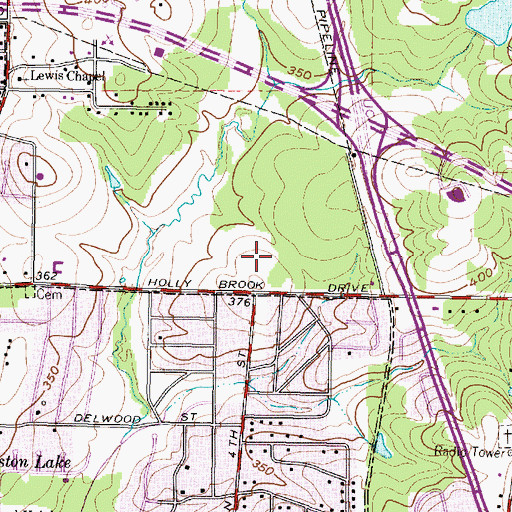 Topographic Map of First Assembly of God Church, TX