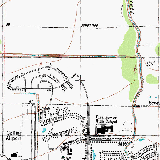 Topographic Map of Church of Incarnation, TX