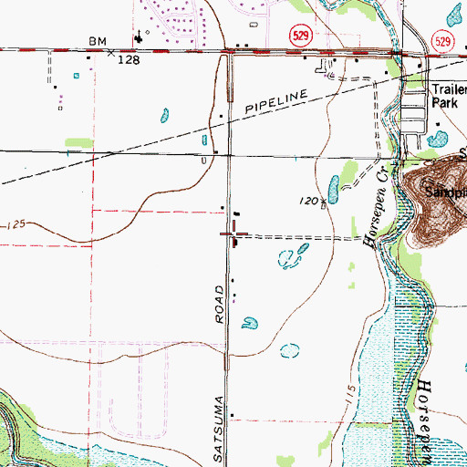 Topographic Map of Saint Elizabeth Ann Seton Church, TX