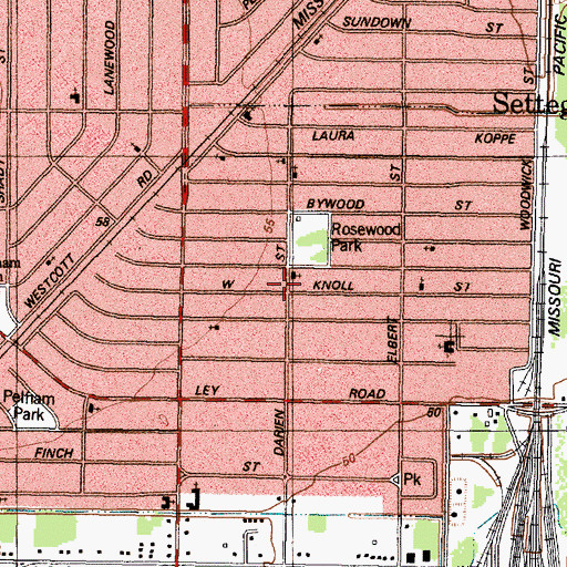 Topographic Map of White Rock Missionary Baptist Church, TX