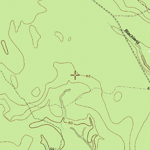 Topographic Map of Woodridge Baptist Church of Kingwood, TX