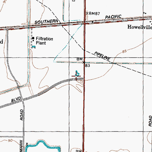 Topographic Map of Providence Baptist Church, TX