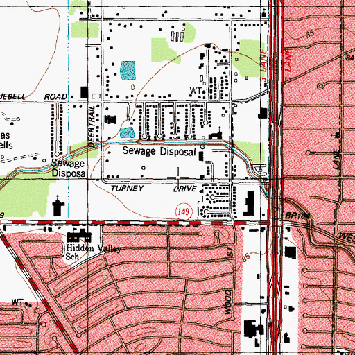 Topographic Map of Pine Oak the Cornerstone Baptist Church, TX