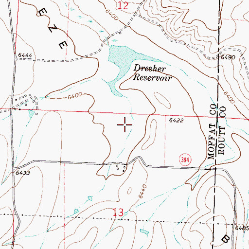 Topographic Map of Breeze Basin, CO