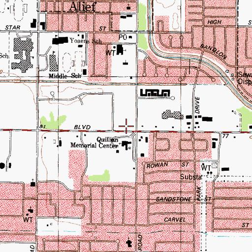 Topographic Map of Philippine International Baptist Church, TX