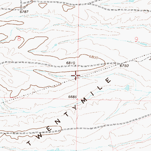 Topographic Map of Twentymile Park, CO