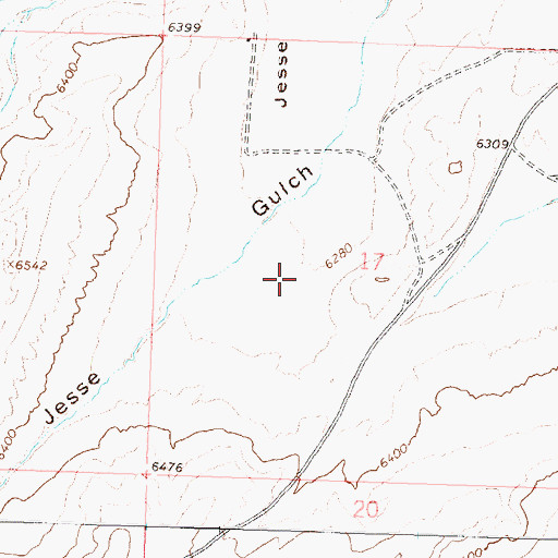 Topographic Map of Homestead Ditch, CO