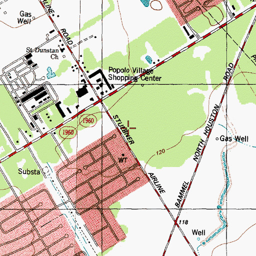 Topographic Map of New Jerusalem Community Baptist Church, TX