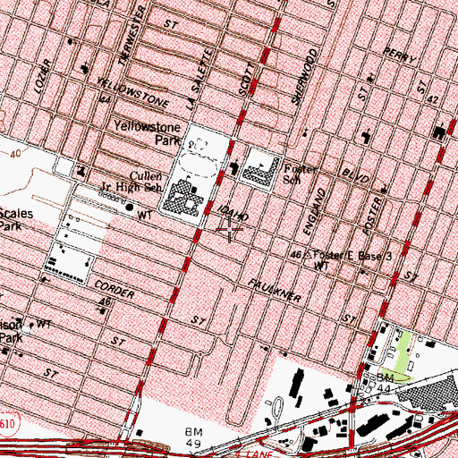 Topographic Map of New Solid Rock Missionary Baptist Church, TX