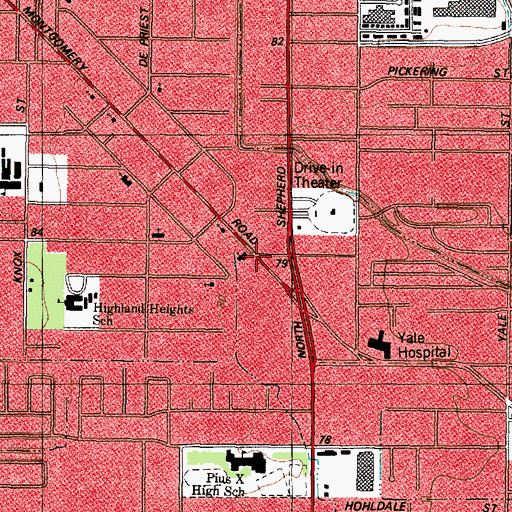 Topographic Map of Mount Ararat Baptist Church, TX