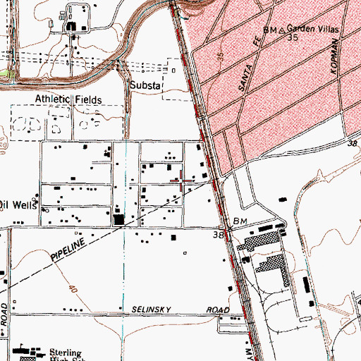 Topographic Map of Mount of Salvation Baptist Church, TX