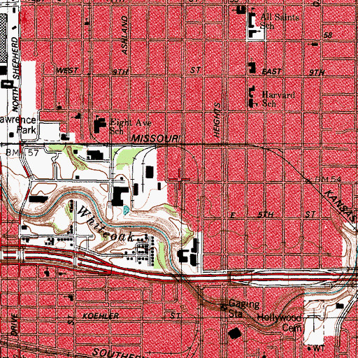 Topographic Map of Mount Rose Baptist Church, TX