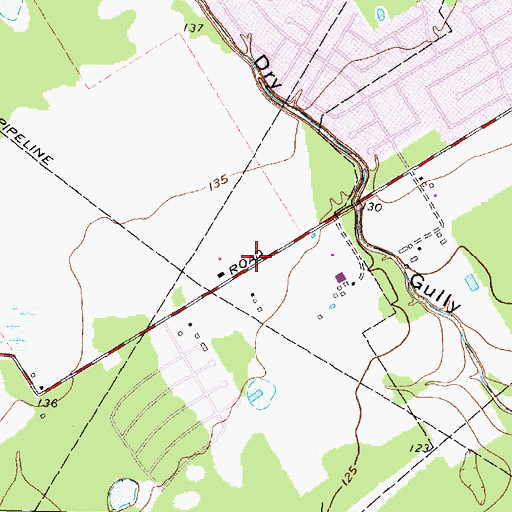 Topographic Map of Louetta Road Baptist Church, TX
